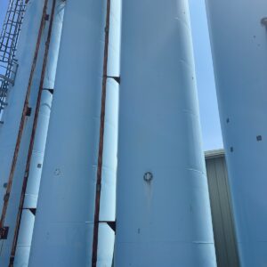 2450 Cu Ft, 47ft Carbon Steel Silos (Qty 4) for Plastic Resin